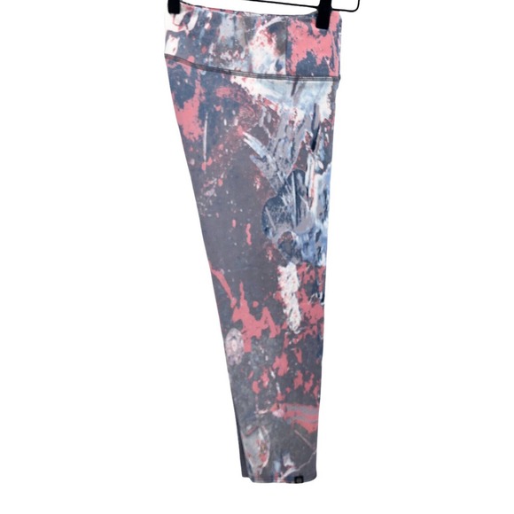 Onzie Flow Womens Size M/L Yoga Printed Compression Capris Activewear Leggings - Picture 5 of 6
